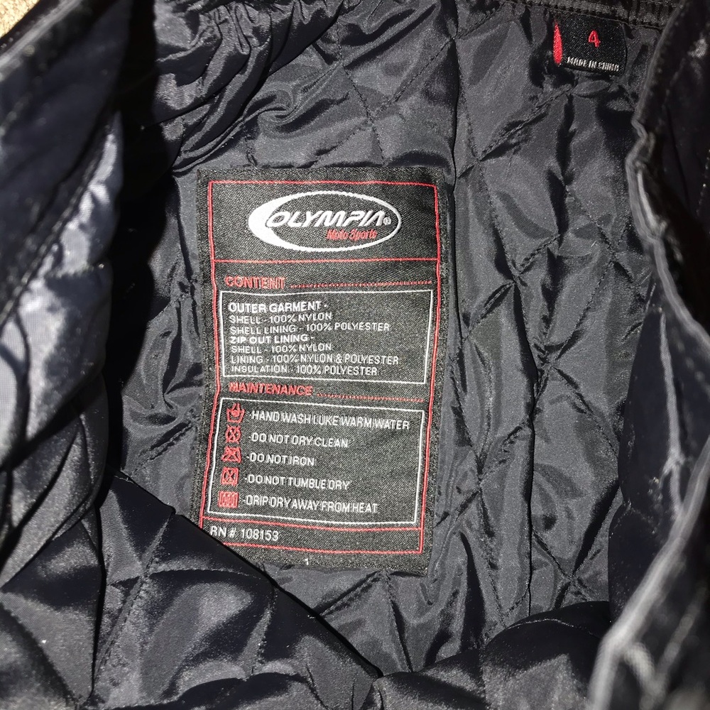 Olympia Moto Sports Motorcycle Pants Size 4 - Picture 7 of 8